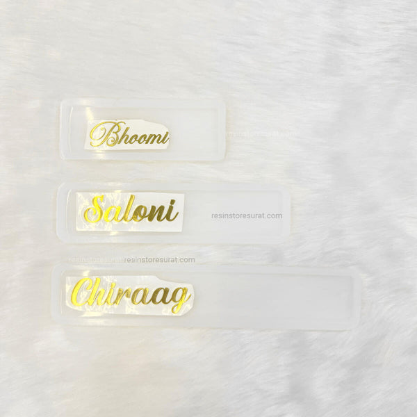 Bookmark Name - Custom Metal Sticker